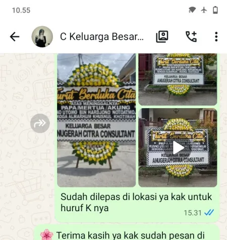 Pengiriman Papan Bunga Duka Wanakerta Cibatu